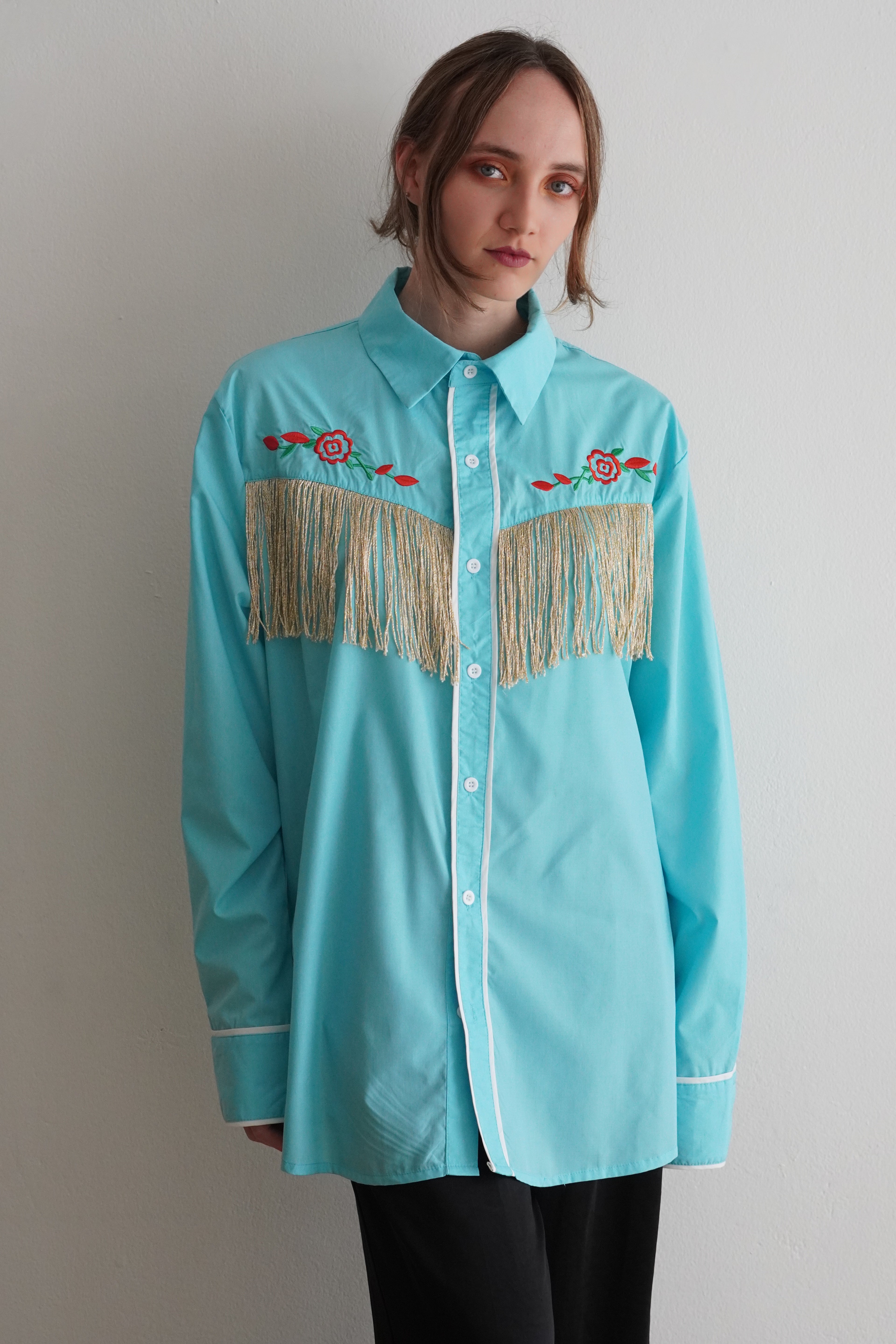 Camisa Western Sky Fringe Vintage