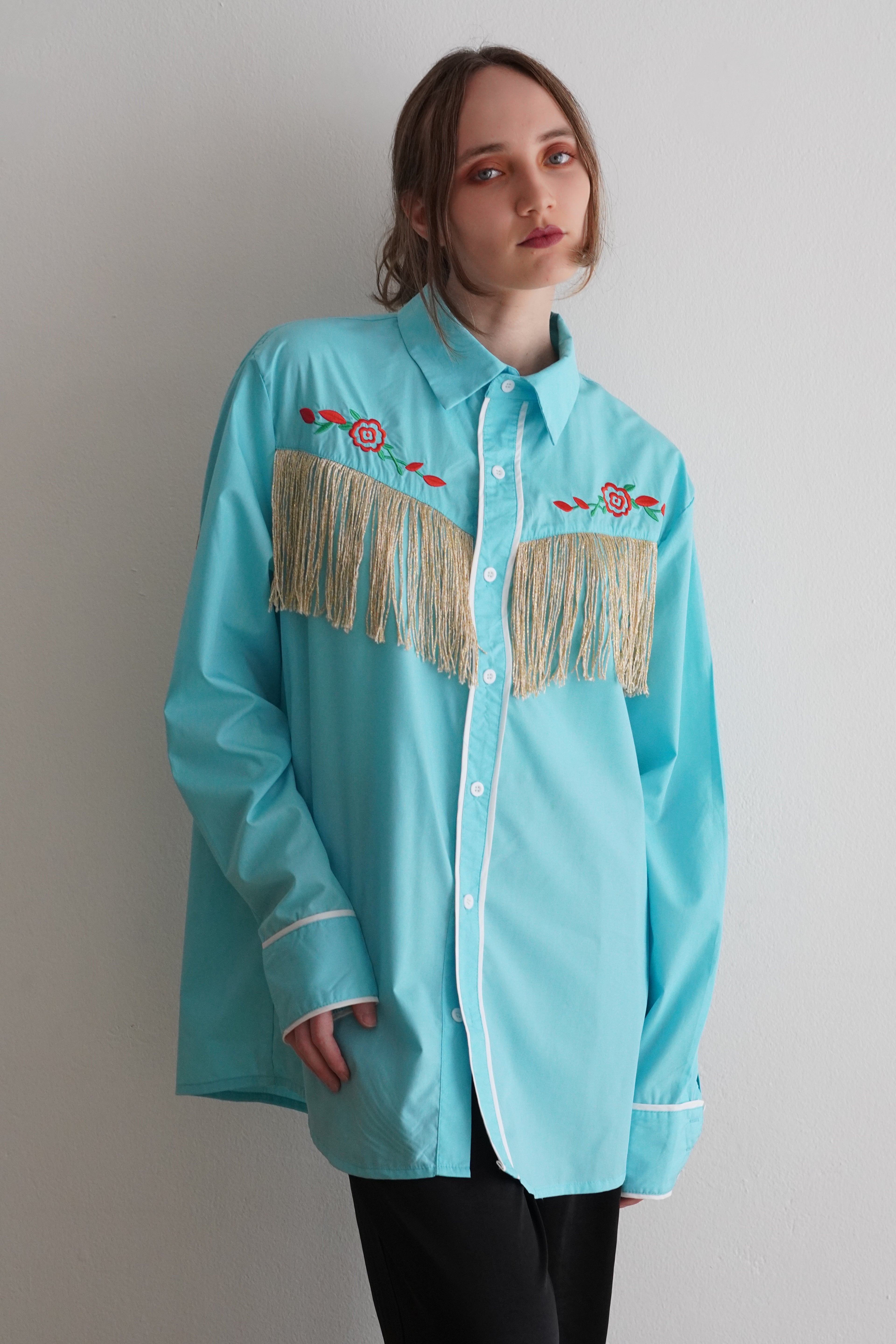 Camisa Western Sky Fringe Vintage
