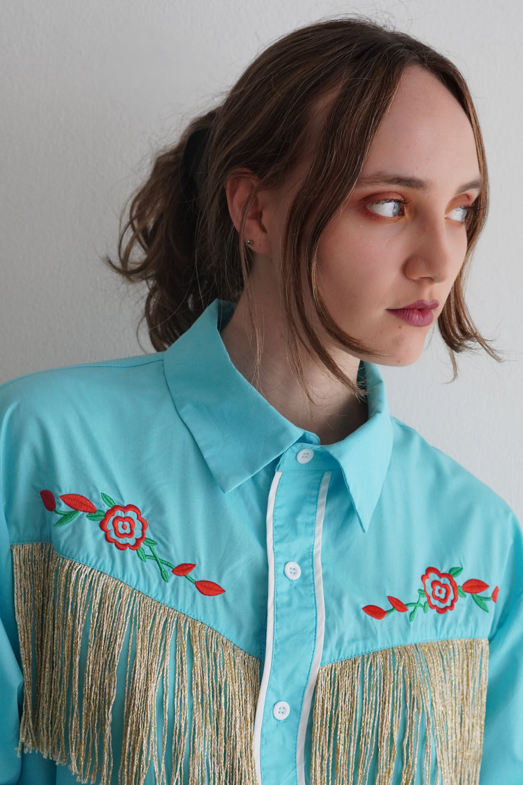 Camisa Western Sky Fringe Vintage