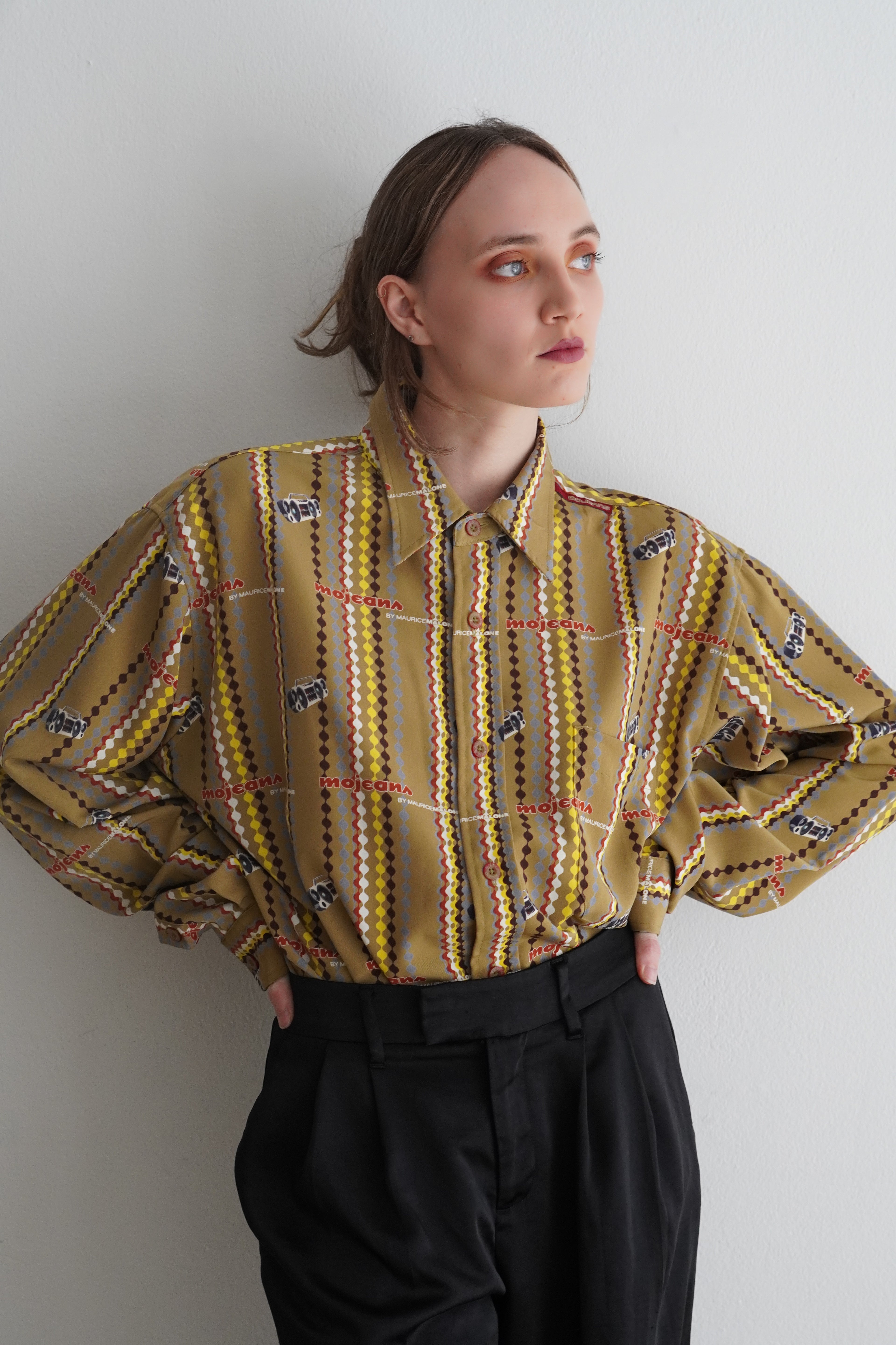 Camisa Mojeans Oversize Retro Pattern