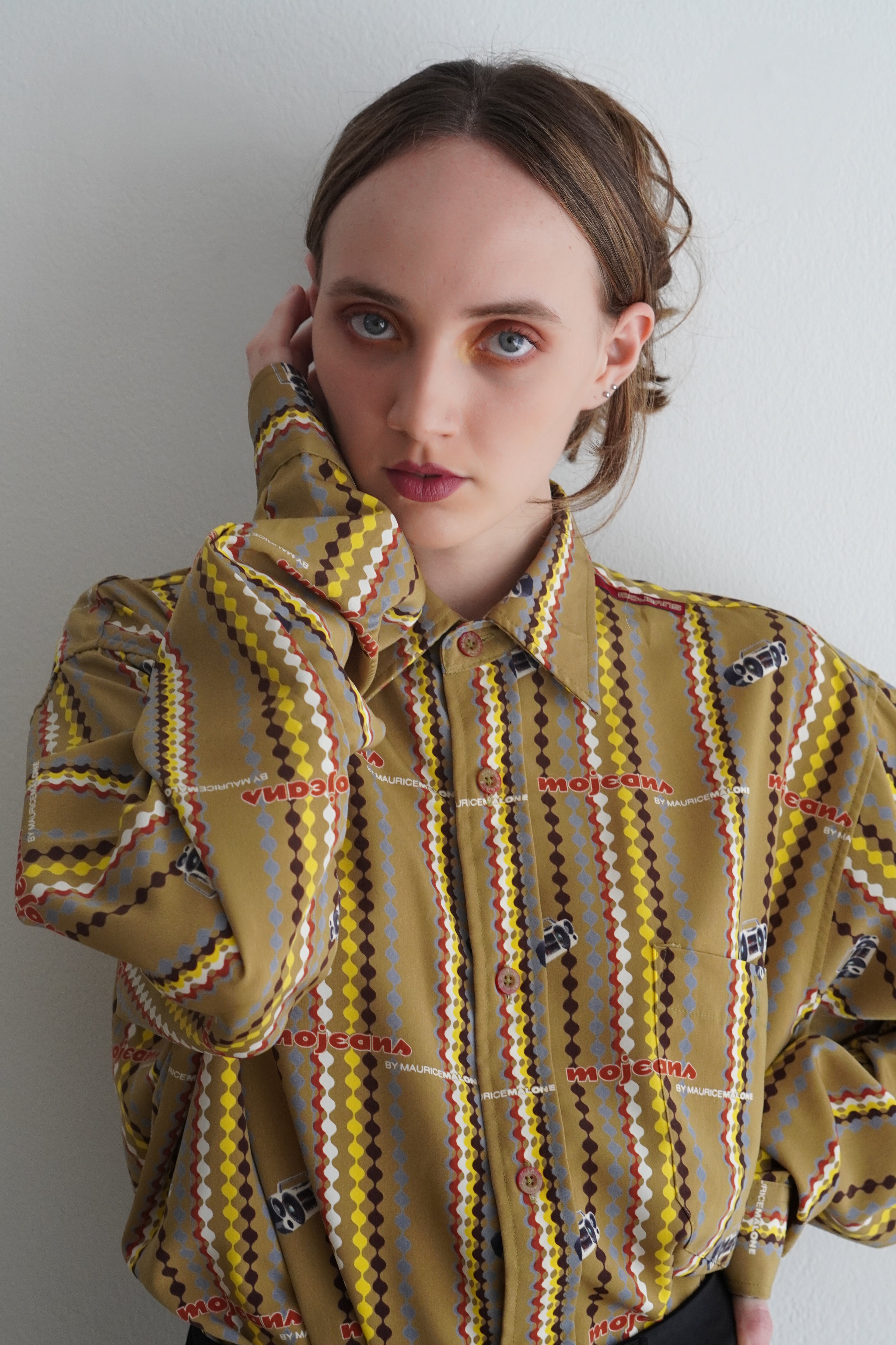 Camisa Mojeans Oversize Retro Pattern