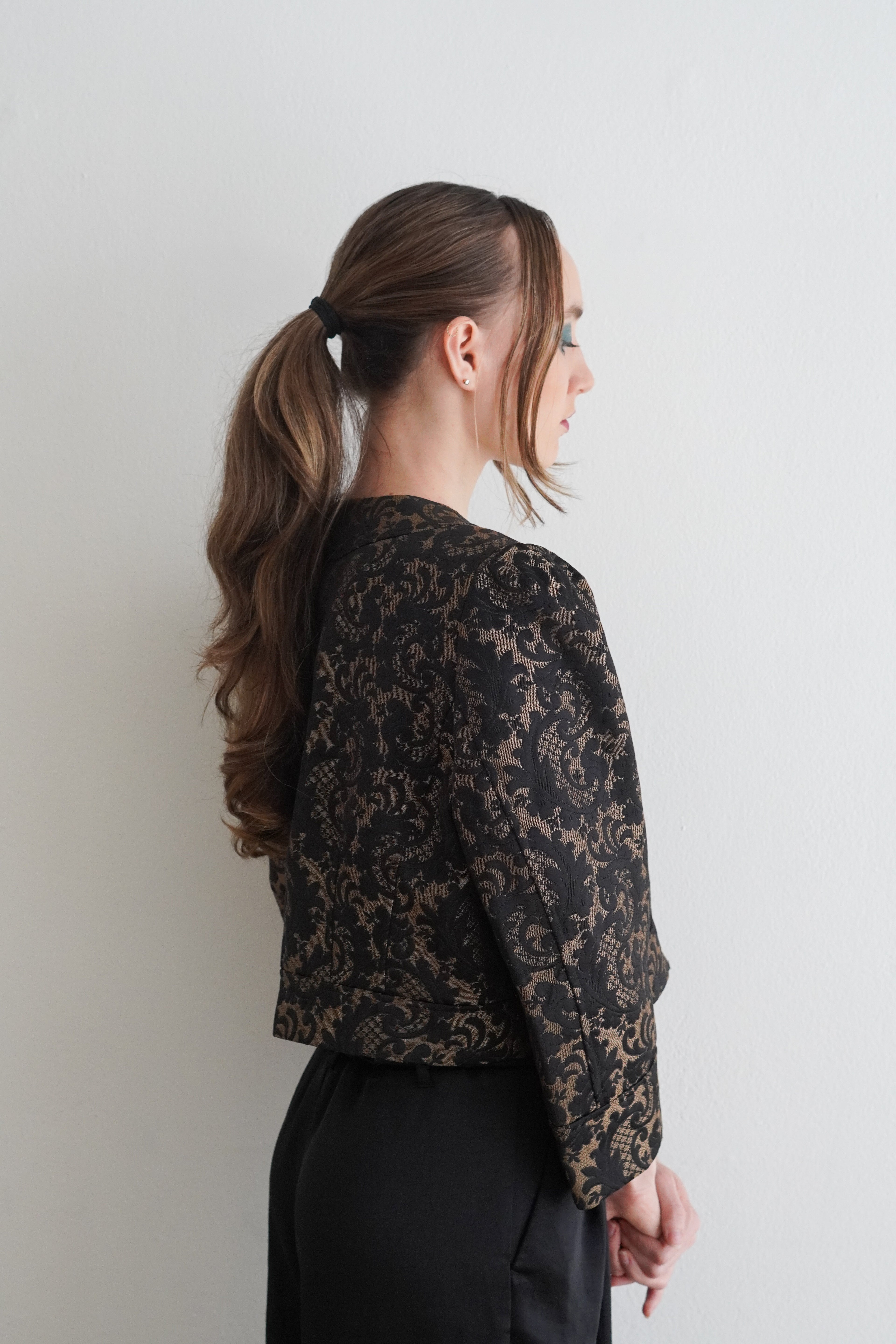 Chaqueta Brocade Noir