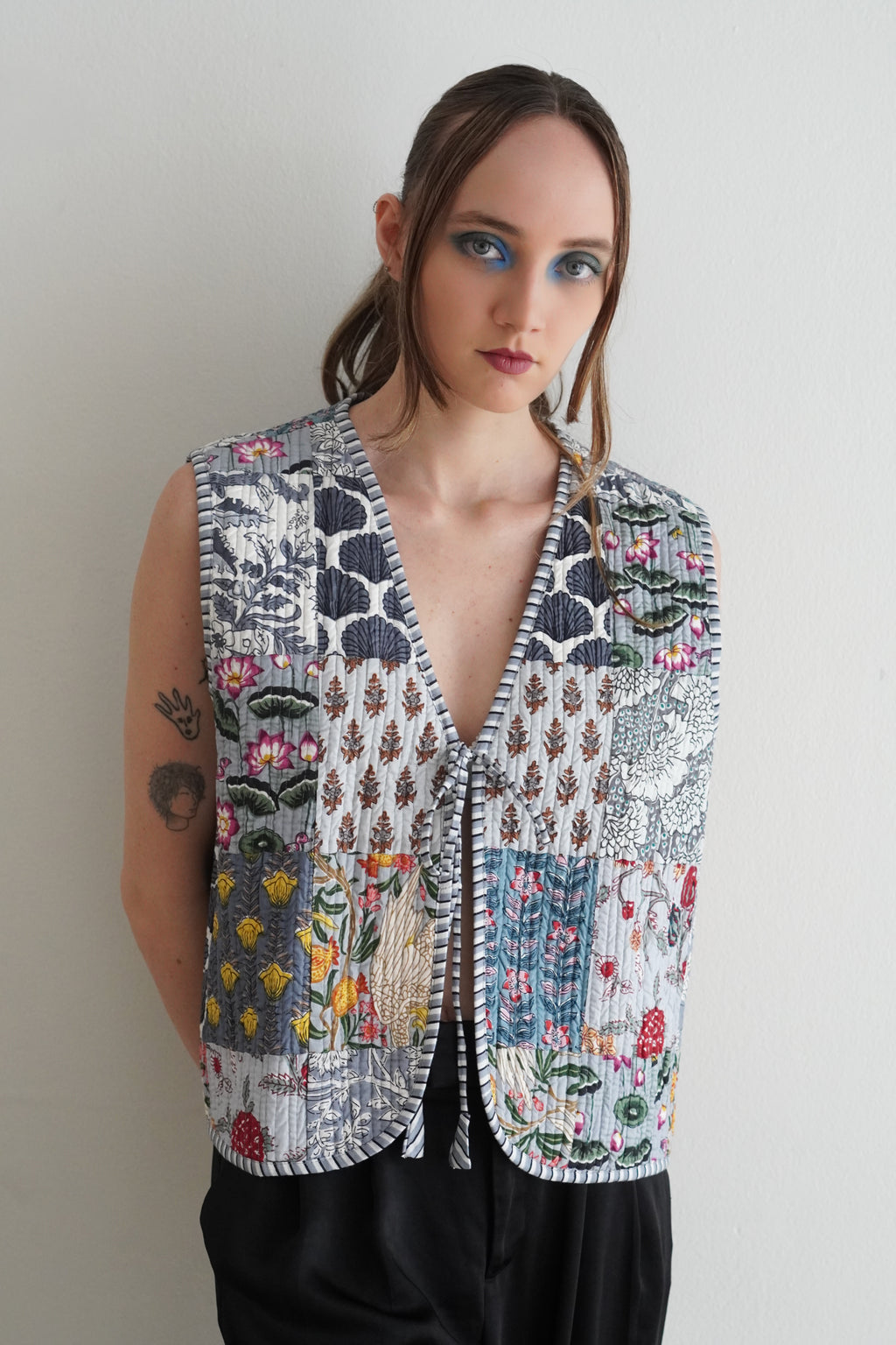 Chaleco Patchwork Garden Vintage