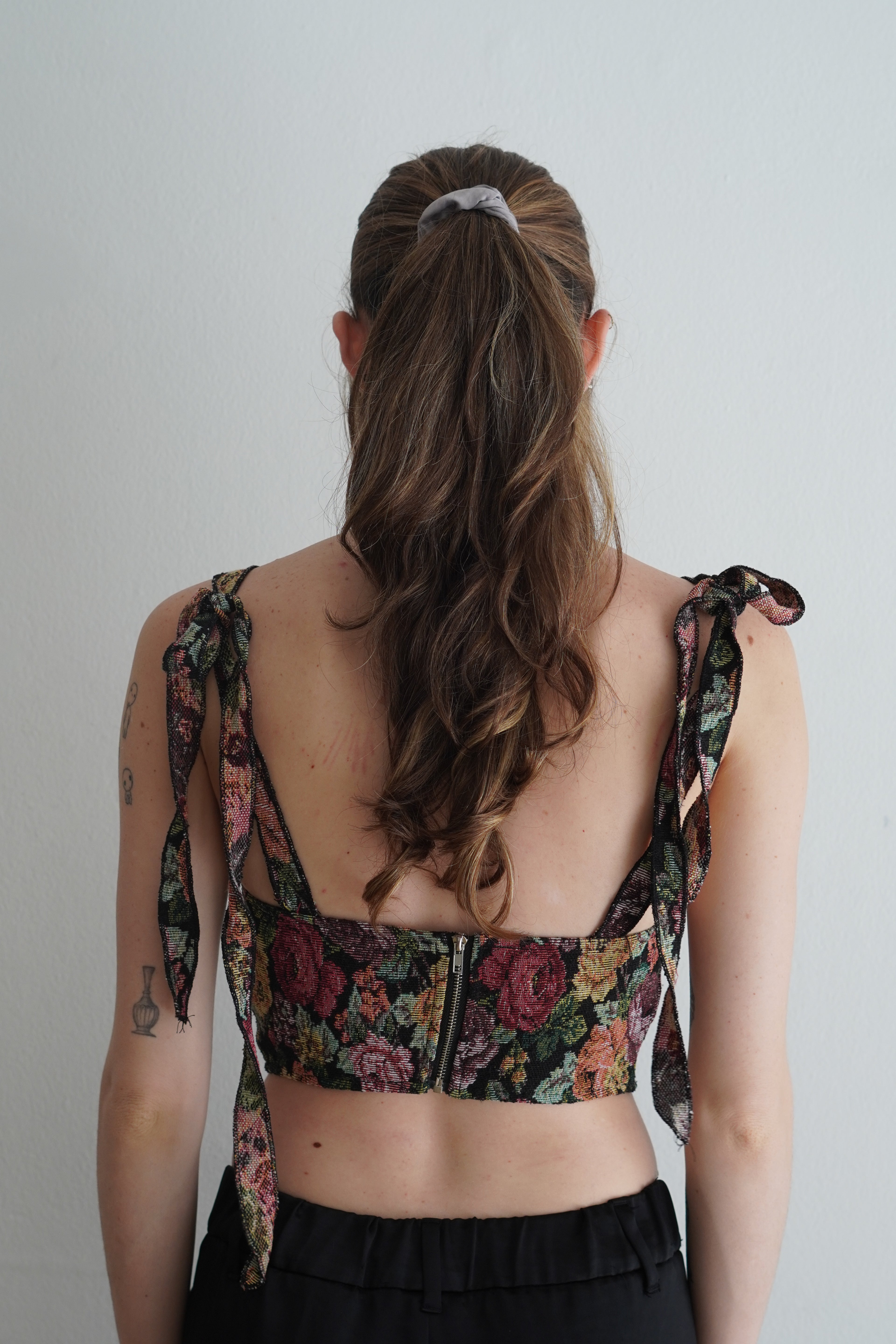 Corset Floral Vintage Tipo Tapestry