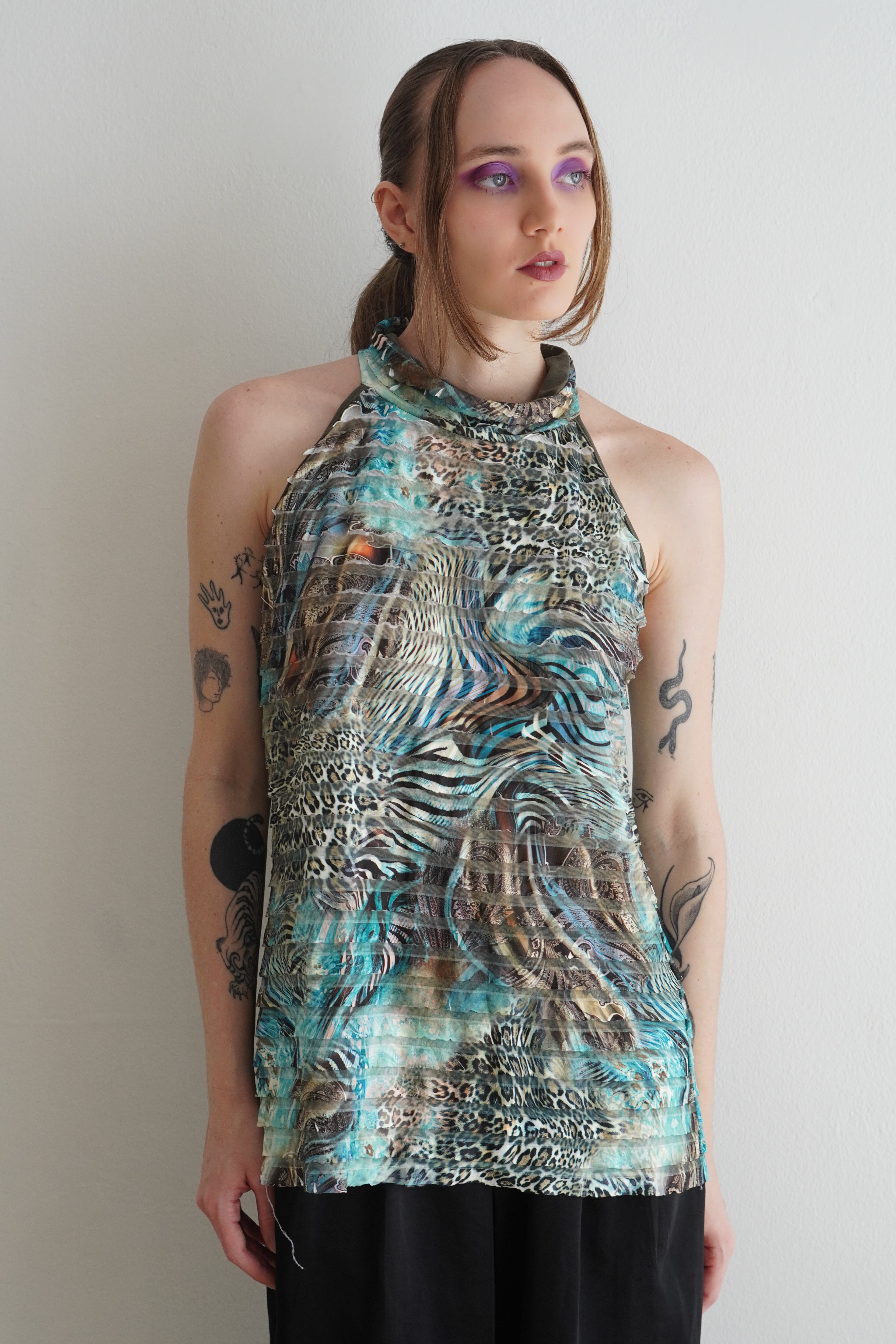 Blusa Y2K Animal Print