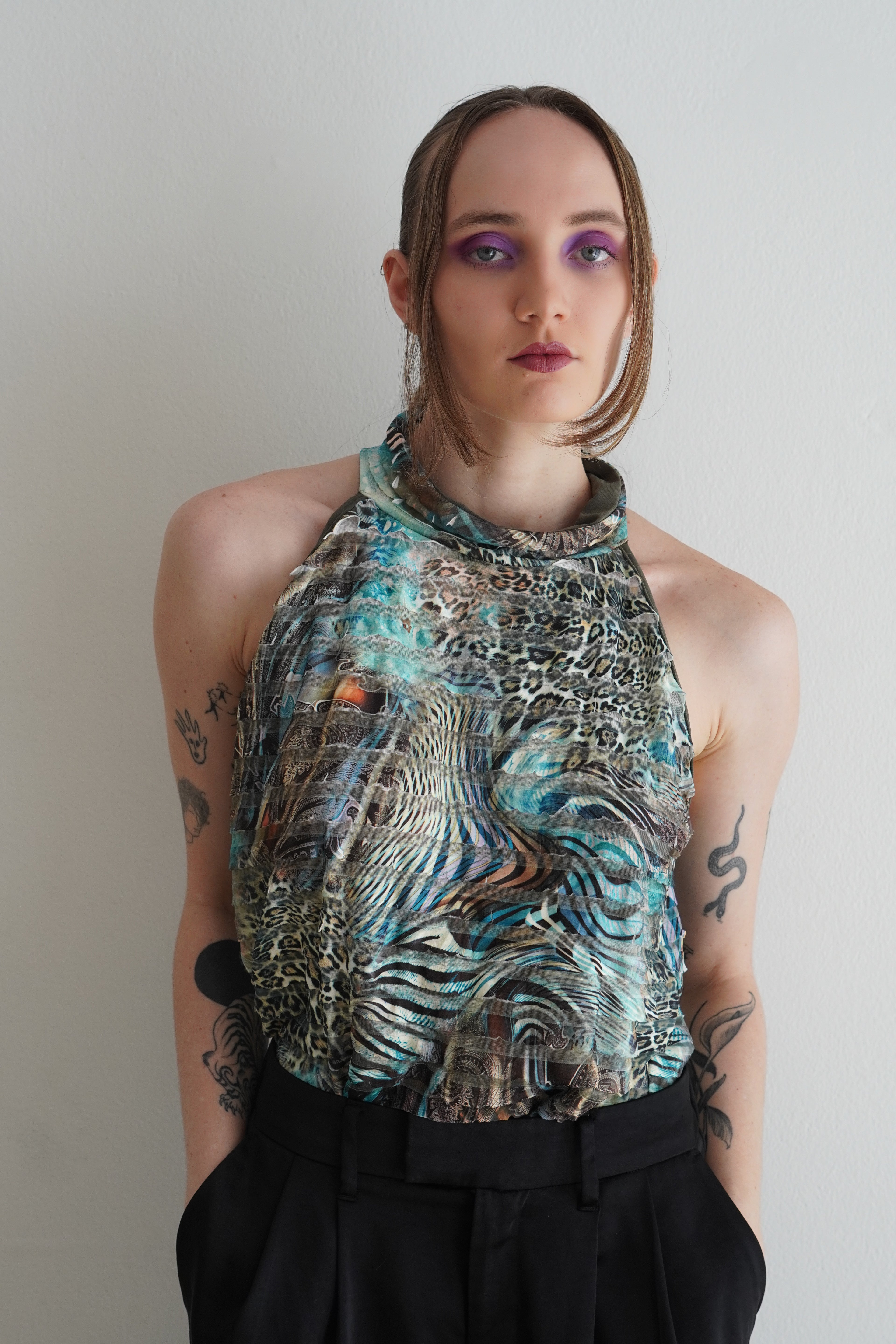 Blusa Y2K Animal Print