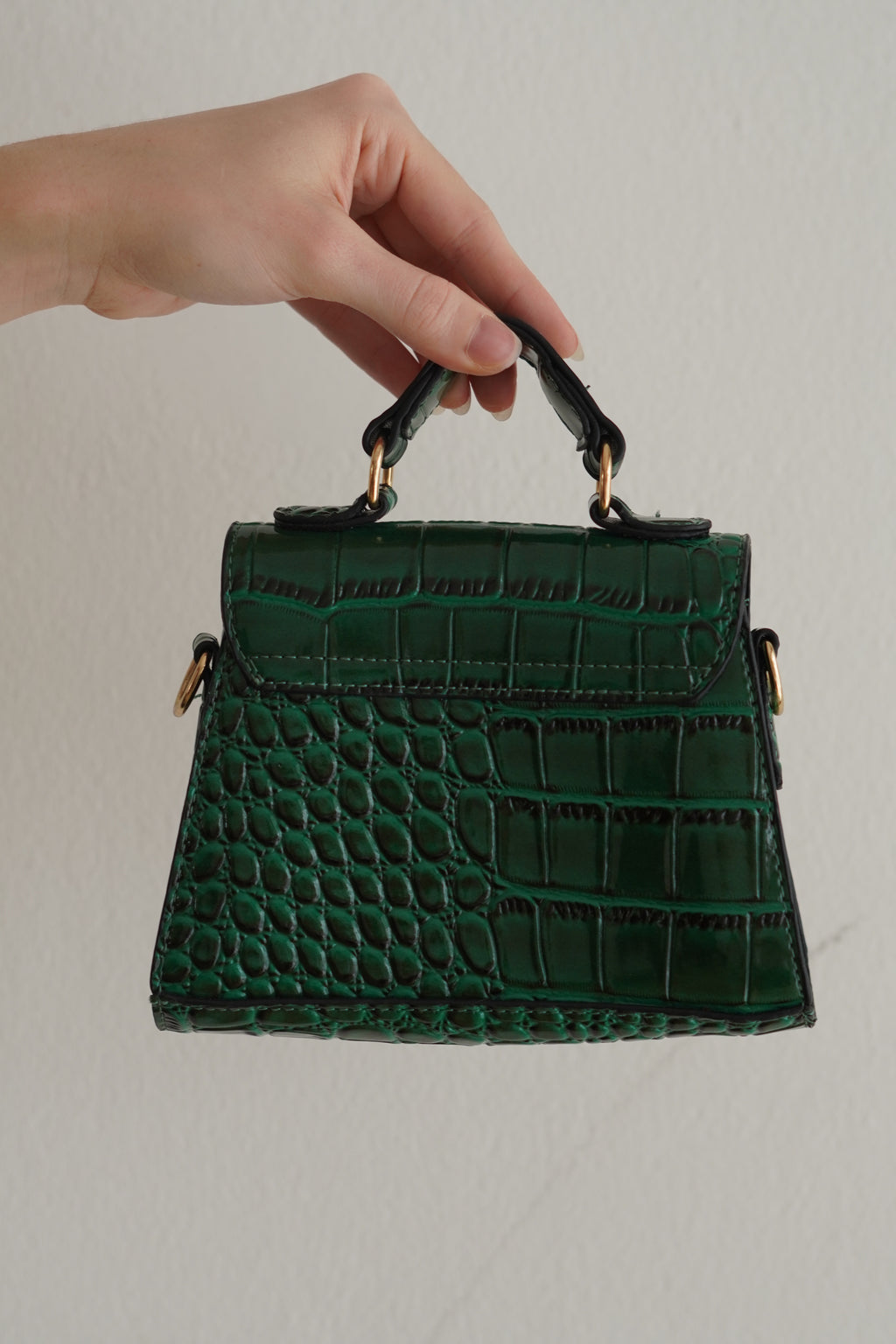 Cartera Croco Esmeralda