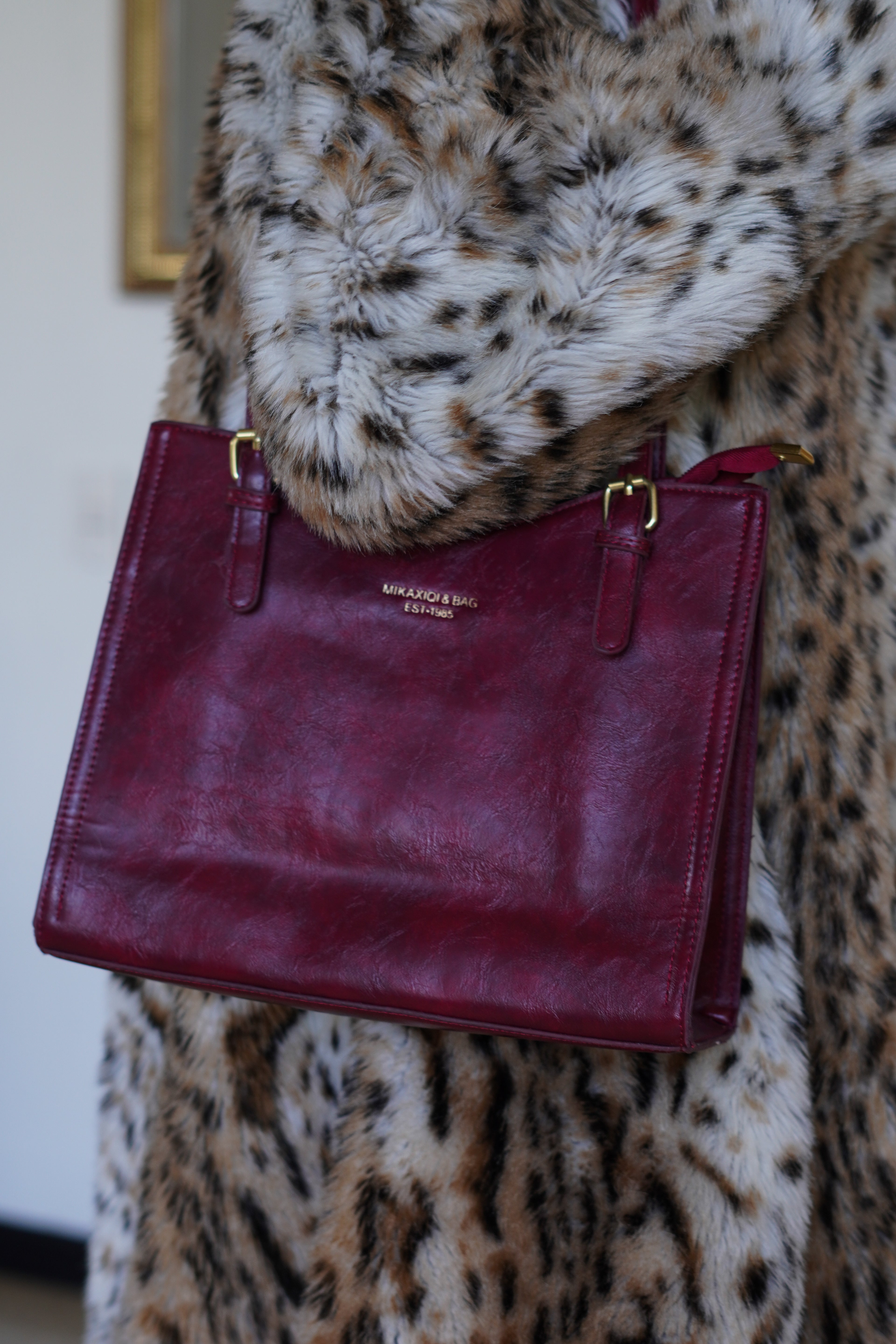 Cartera Burgundy Tote