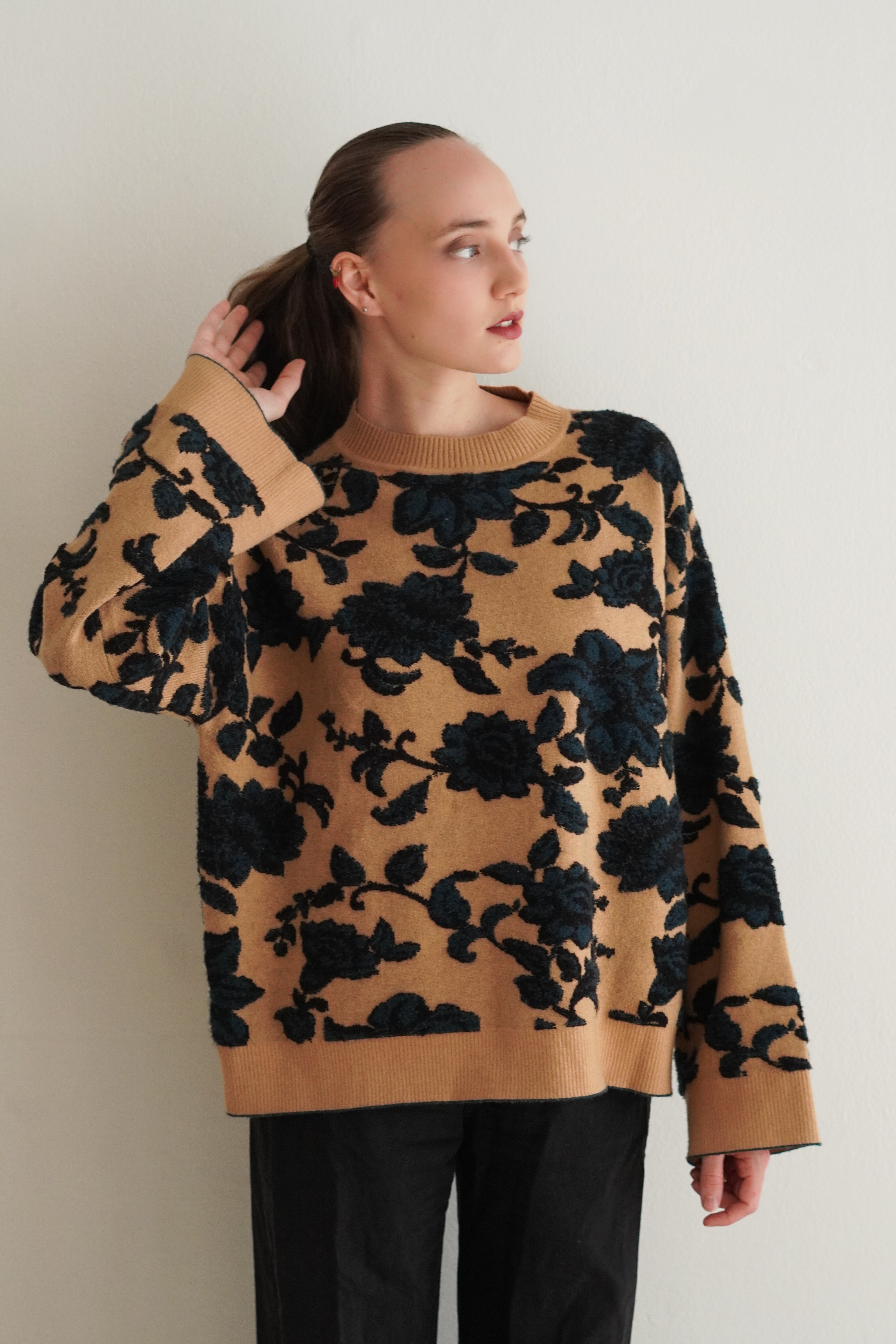Abrigo con Estampado Floral