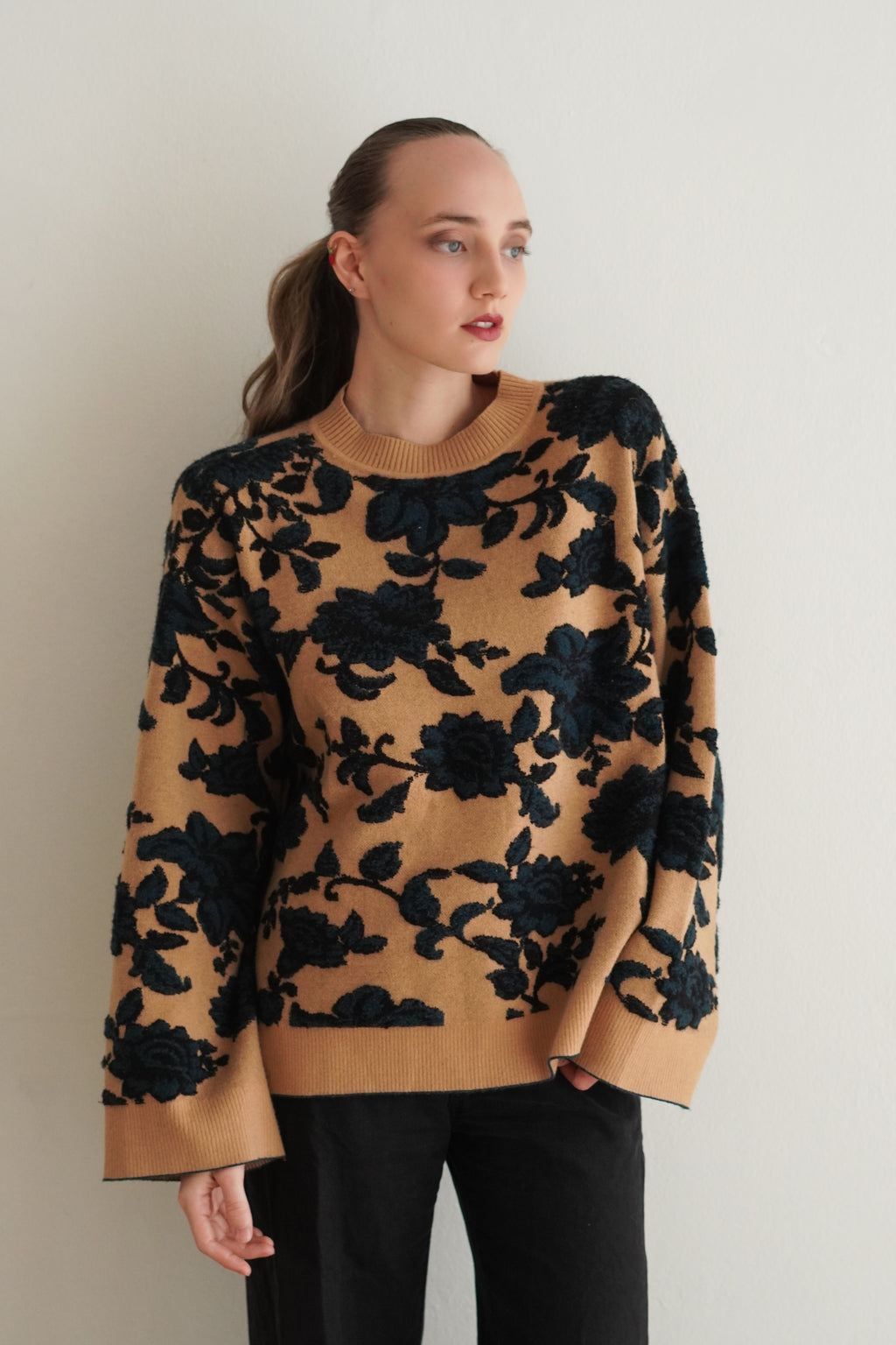 Abrigo con Estampado Floral