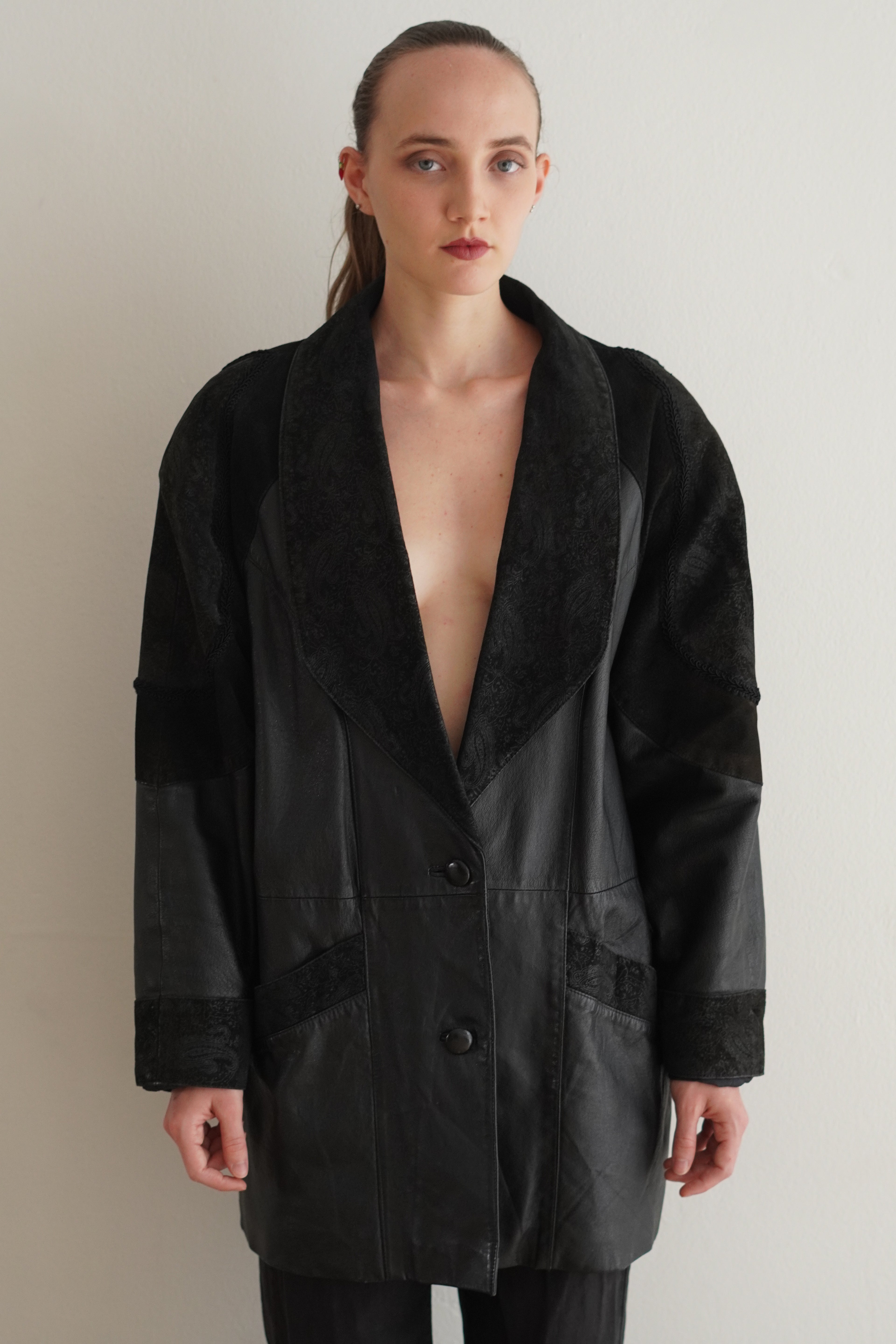 Chaqueta de Cuero Vintage