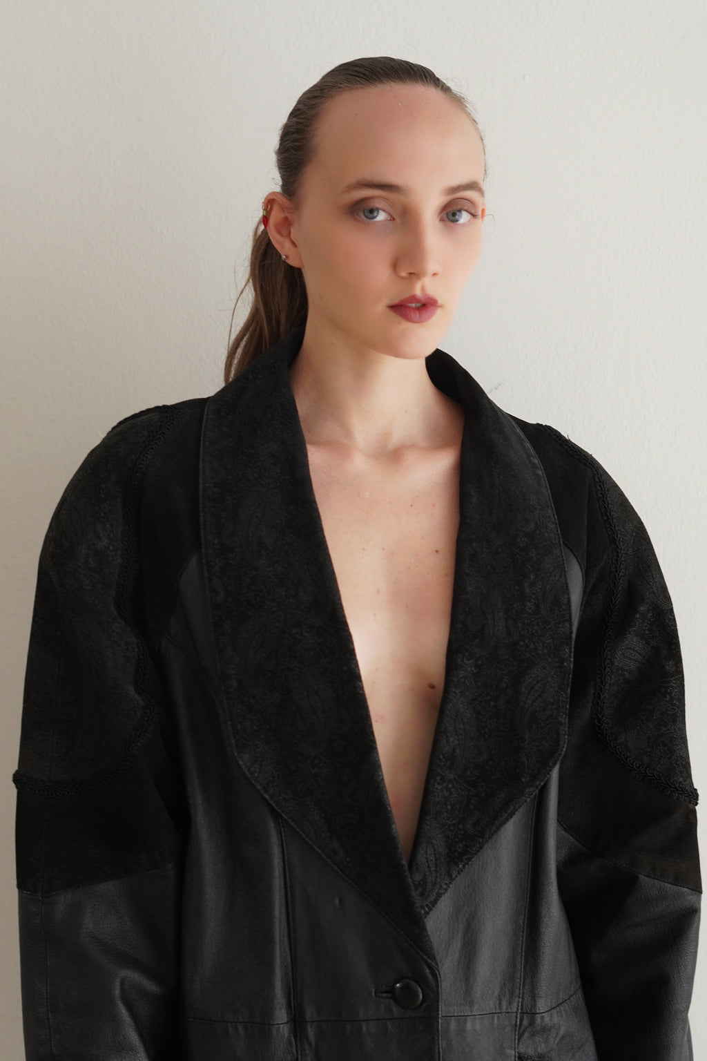 Chaqueta de Cuero Vintage