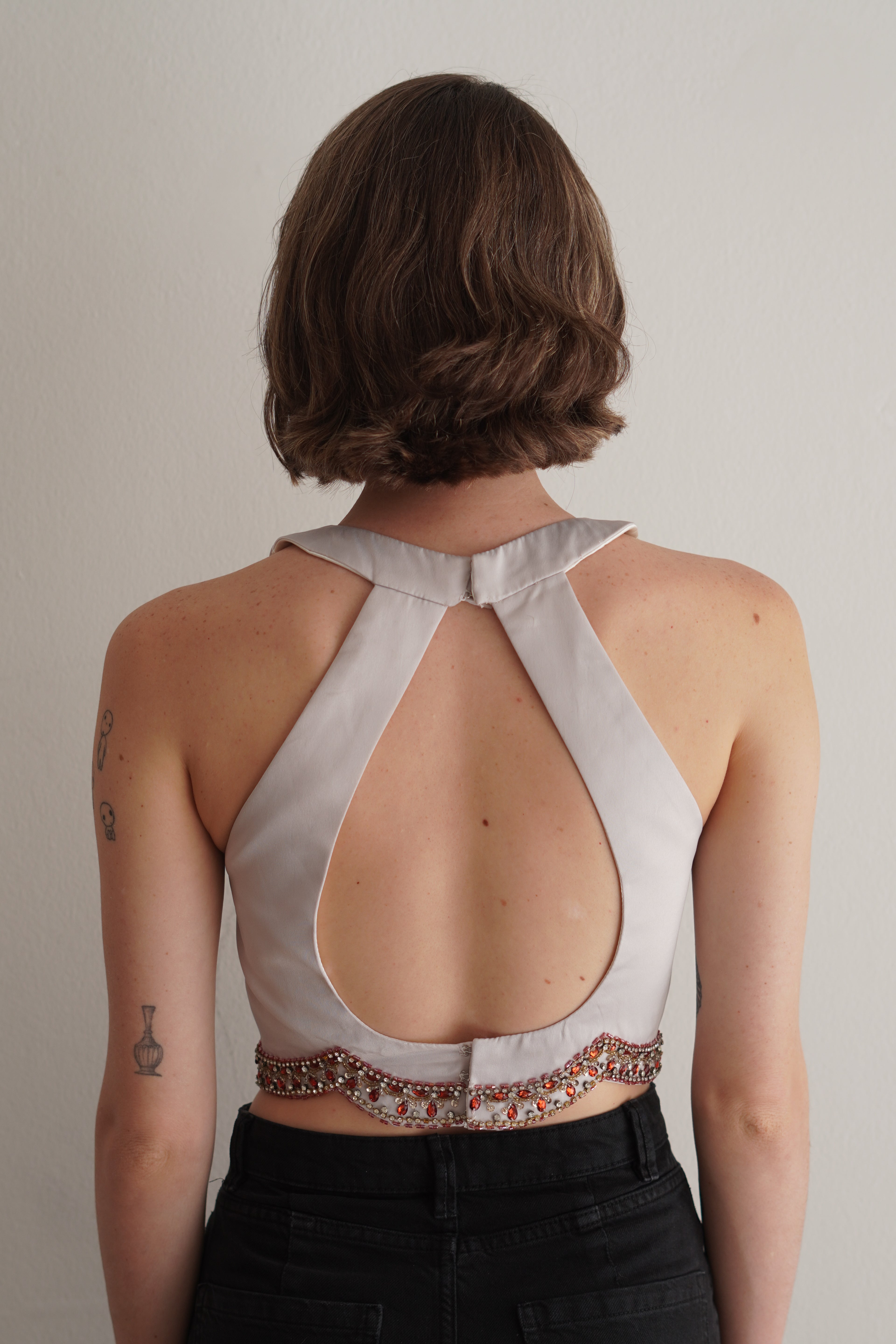 Crop Top con Pedrería