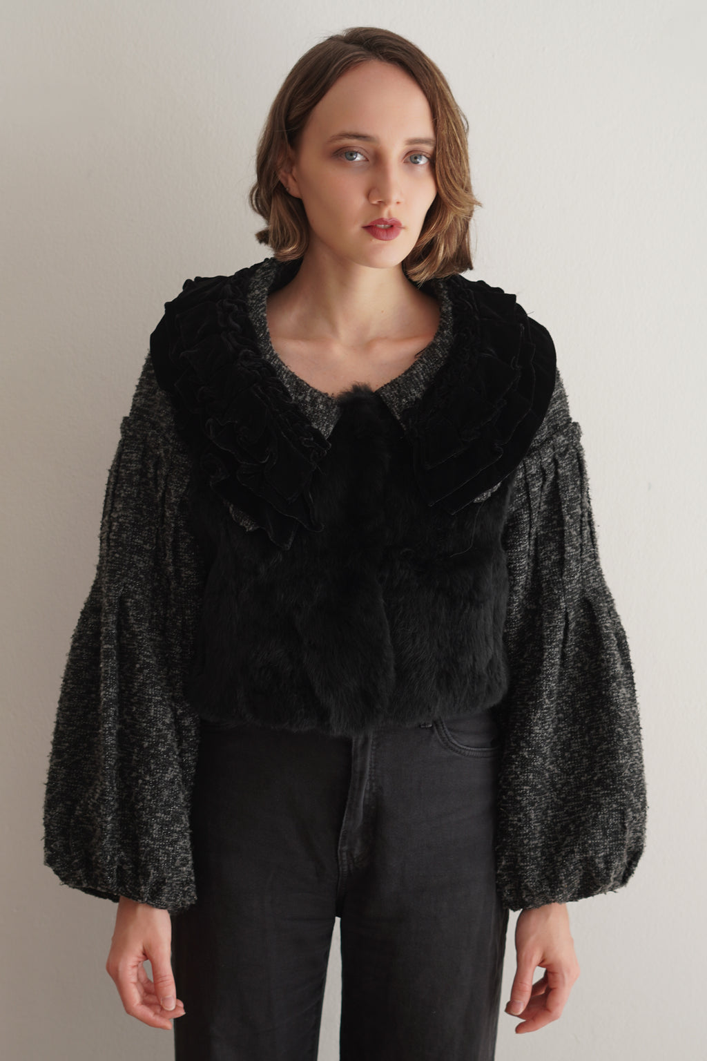 Bolero Vintage de Pelo Sintético