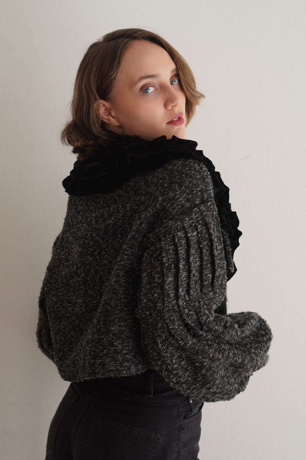 Bolero Vintage de Pelo Sintético