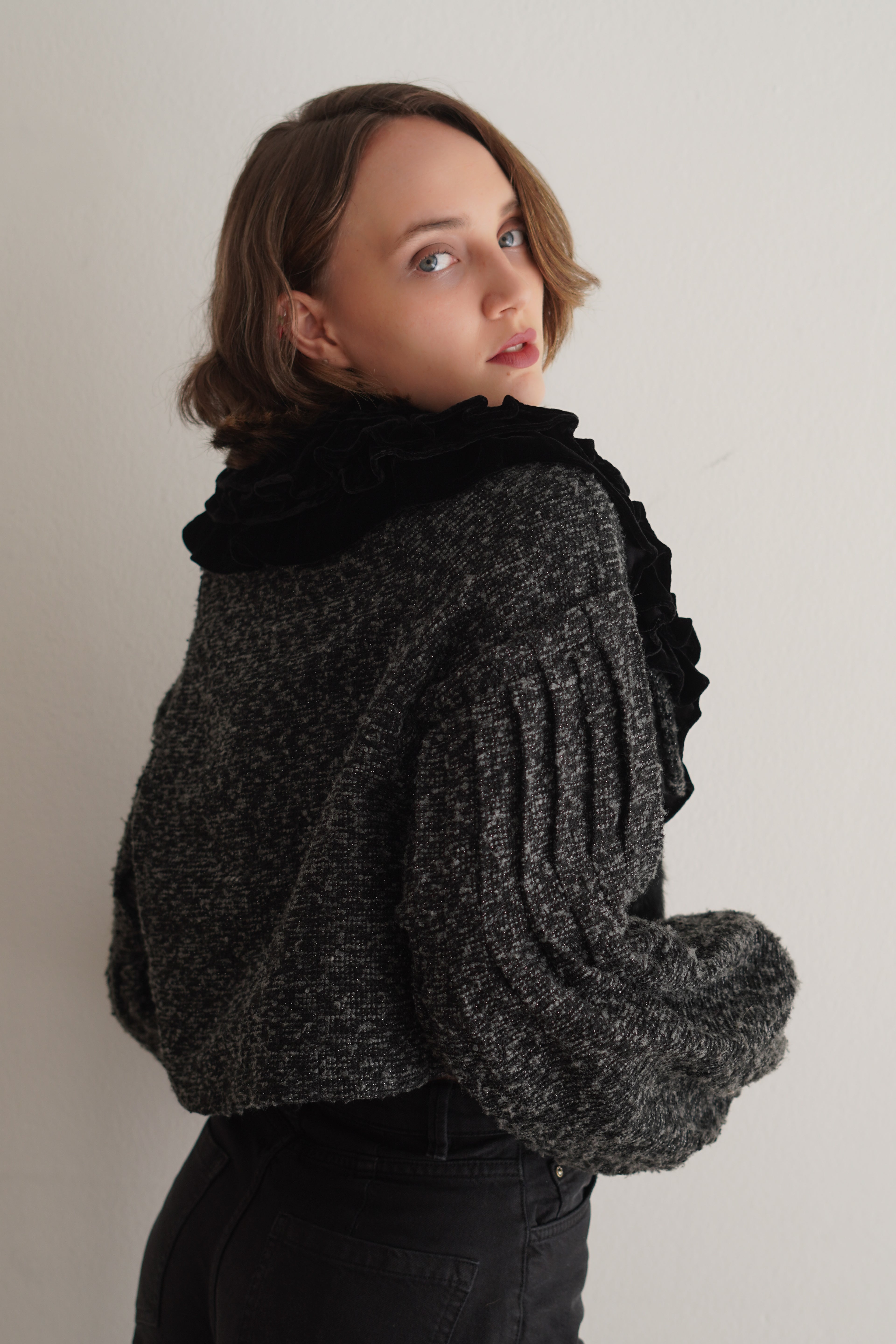 Bolero Vintage de Pelo Sintético