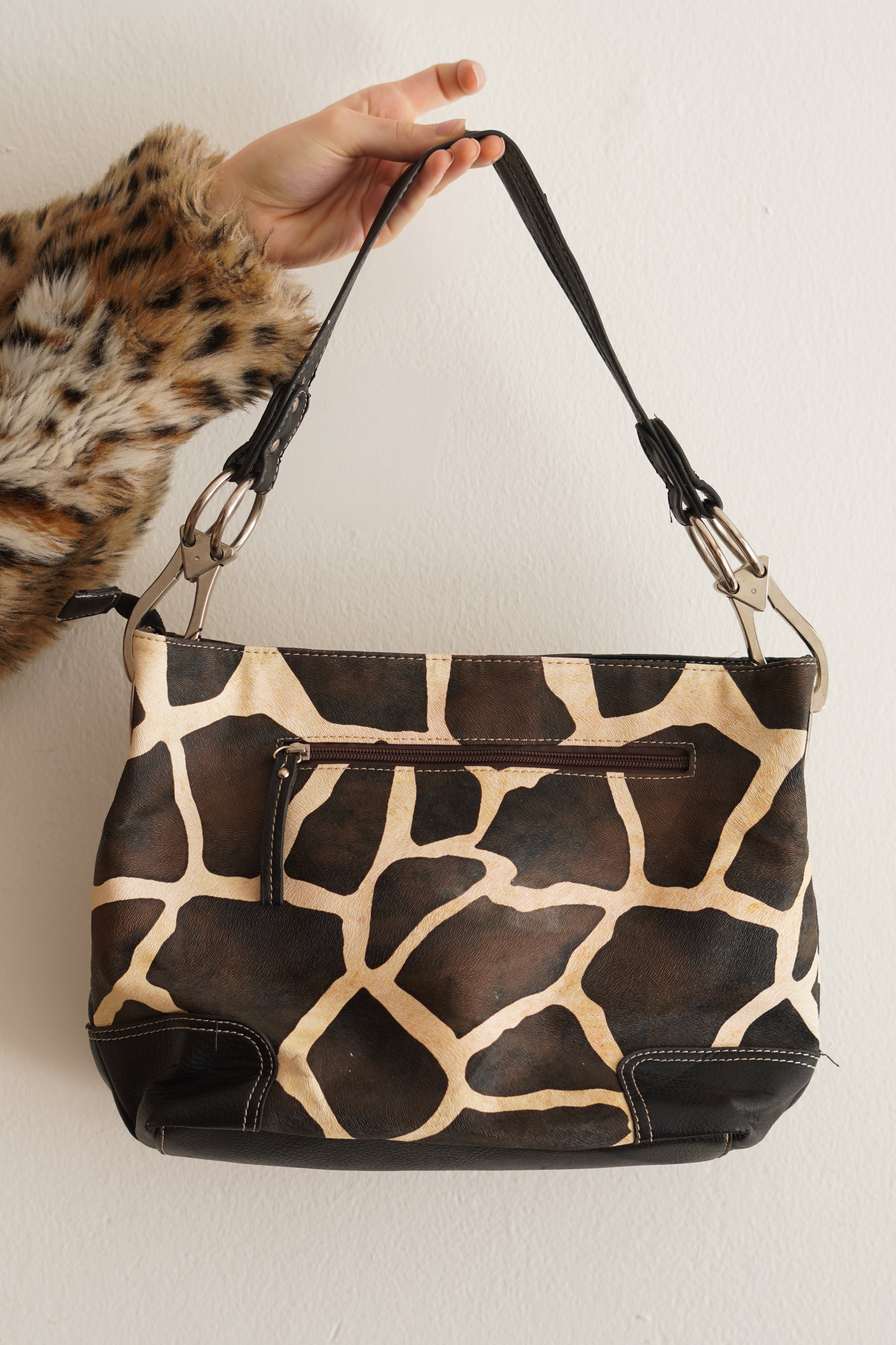Cartera Vintage Animal Print Jirafa