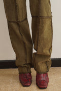 Pantalón Vintage de Cuero Genuino