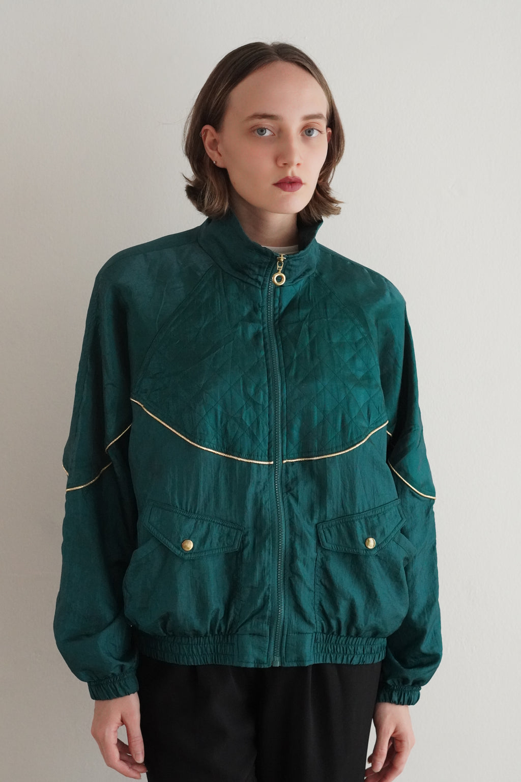 Bomber Vintage Verde Esmeralda