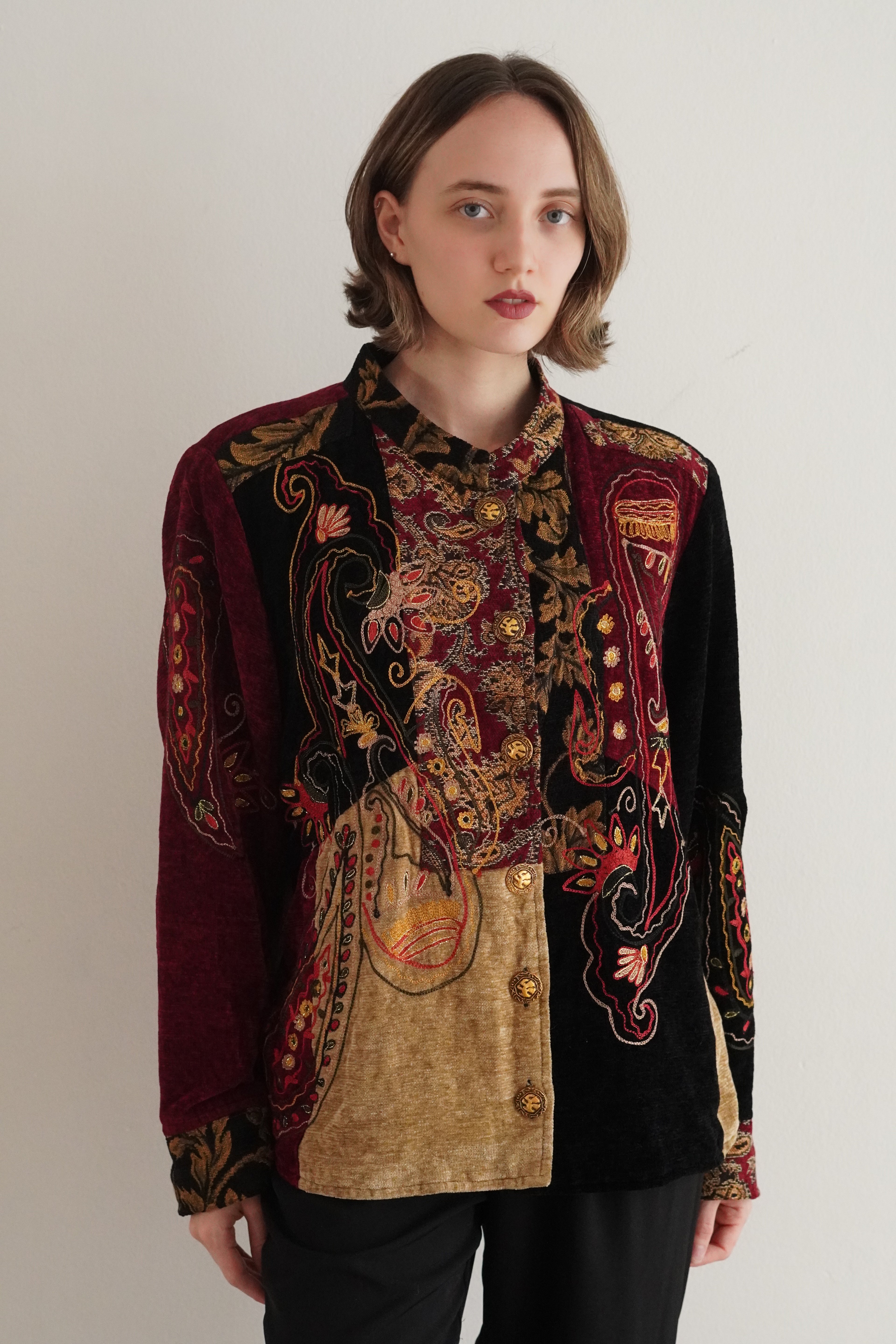 Blazer Vintage Barroco Bordado