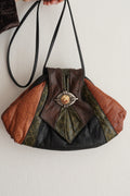 Cartera de Cuero Patchwork