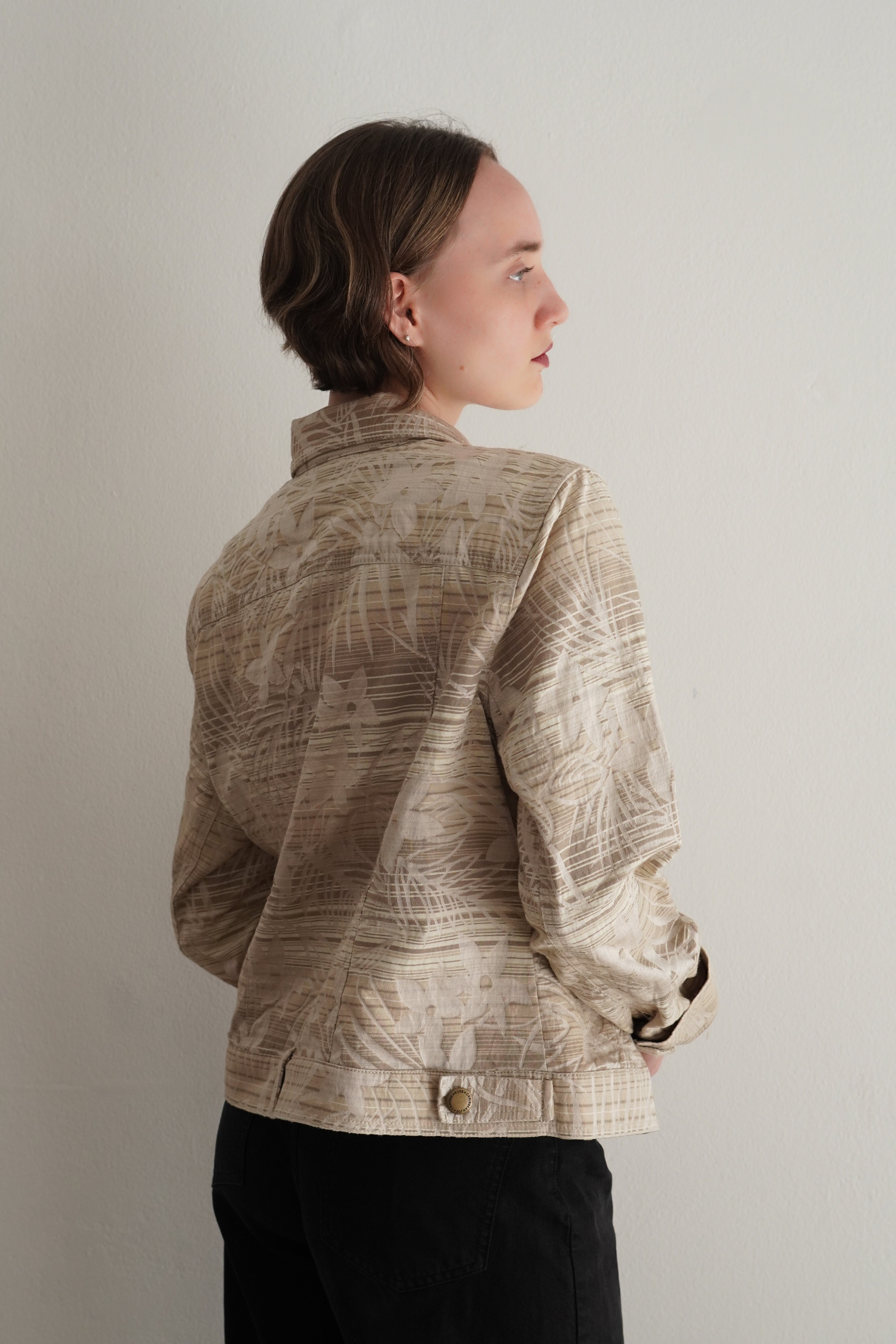 Jacket Con Estampado Botánico