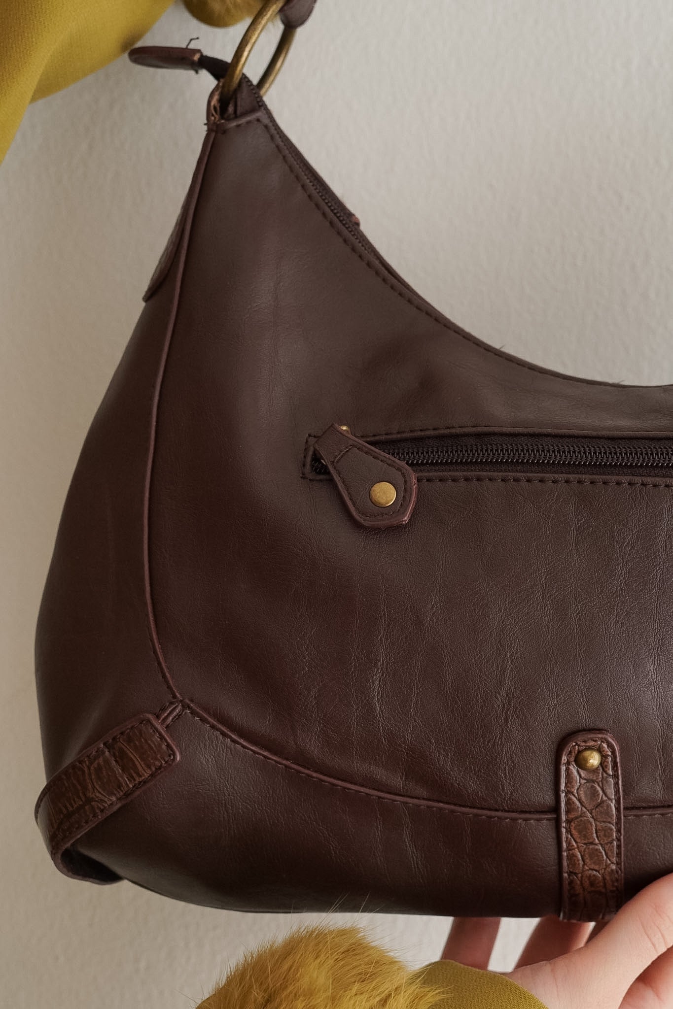 Cartera Western Vintage Café Oscuro