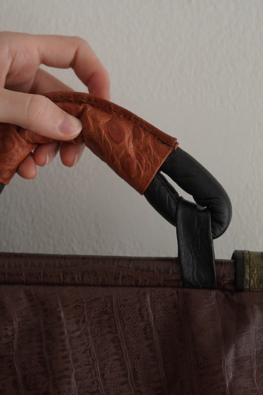 Cartera Patchwork De Cuero