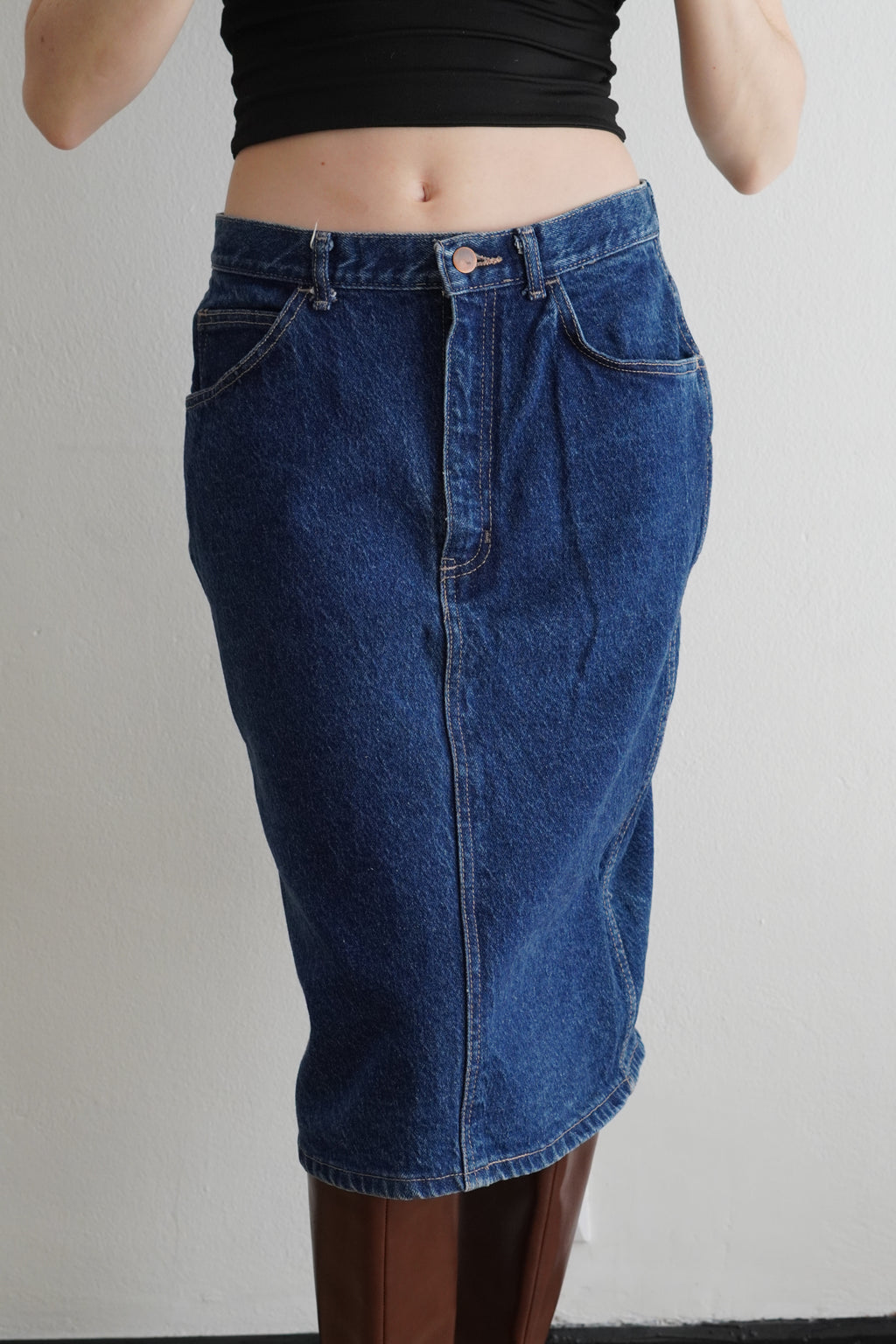 Falda Midi Denim