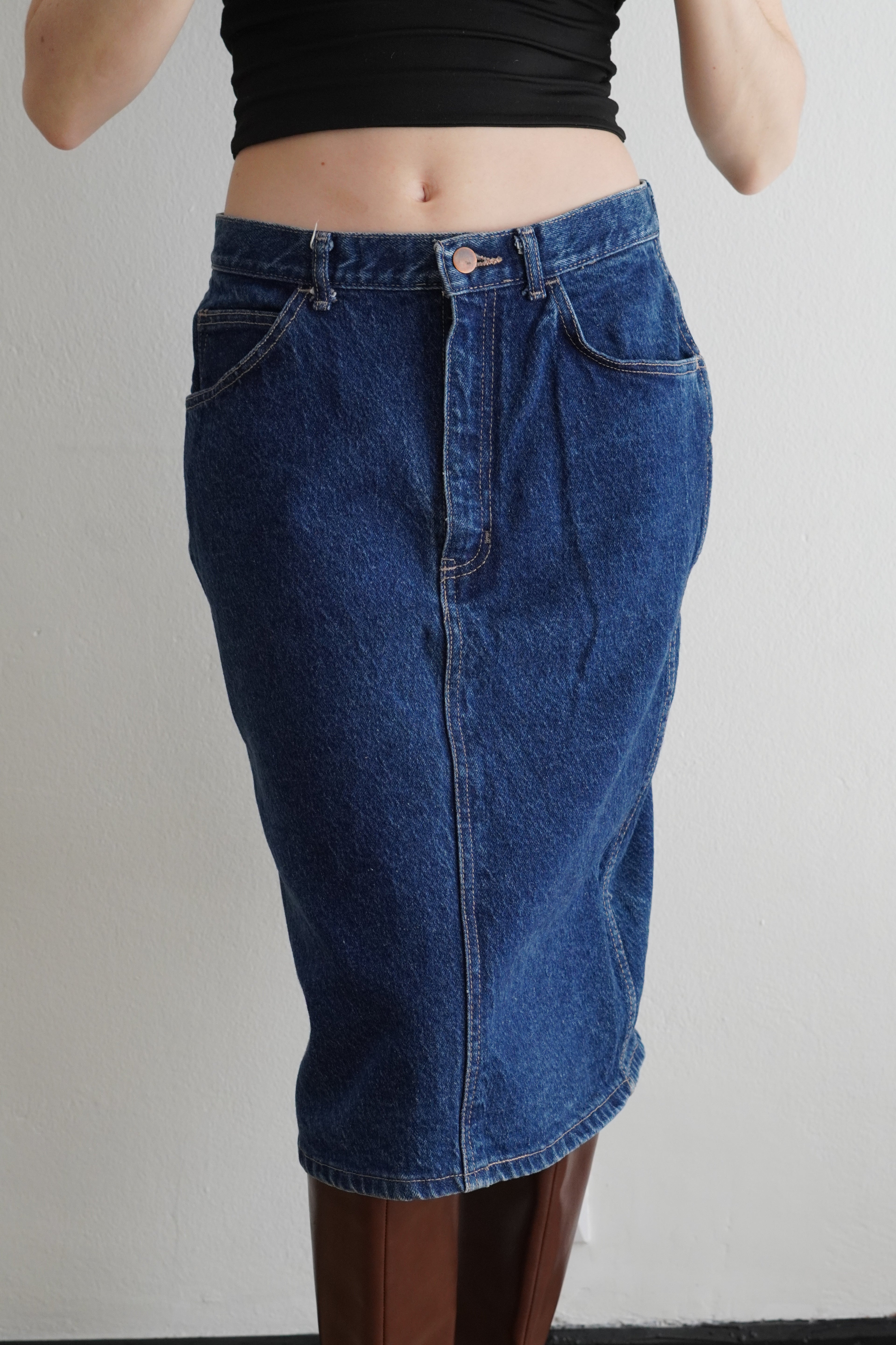 Falda Midi Denim